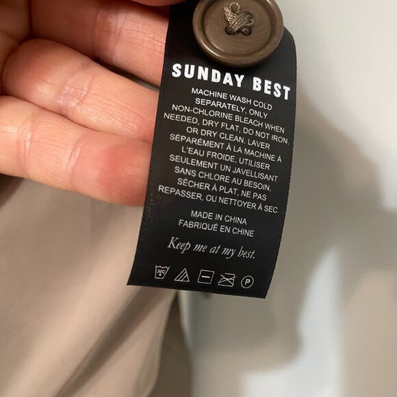 Aritzia Sunday Best Gabby Shirt Jacket Size Medium Faux Leather - Picture 4 of 10